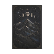 Mystical Moonlit Mountain Contours Wall Art & Canvas Print