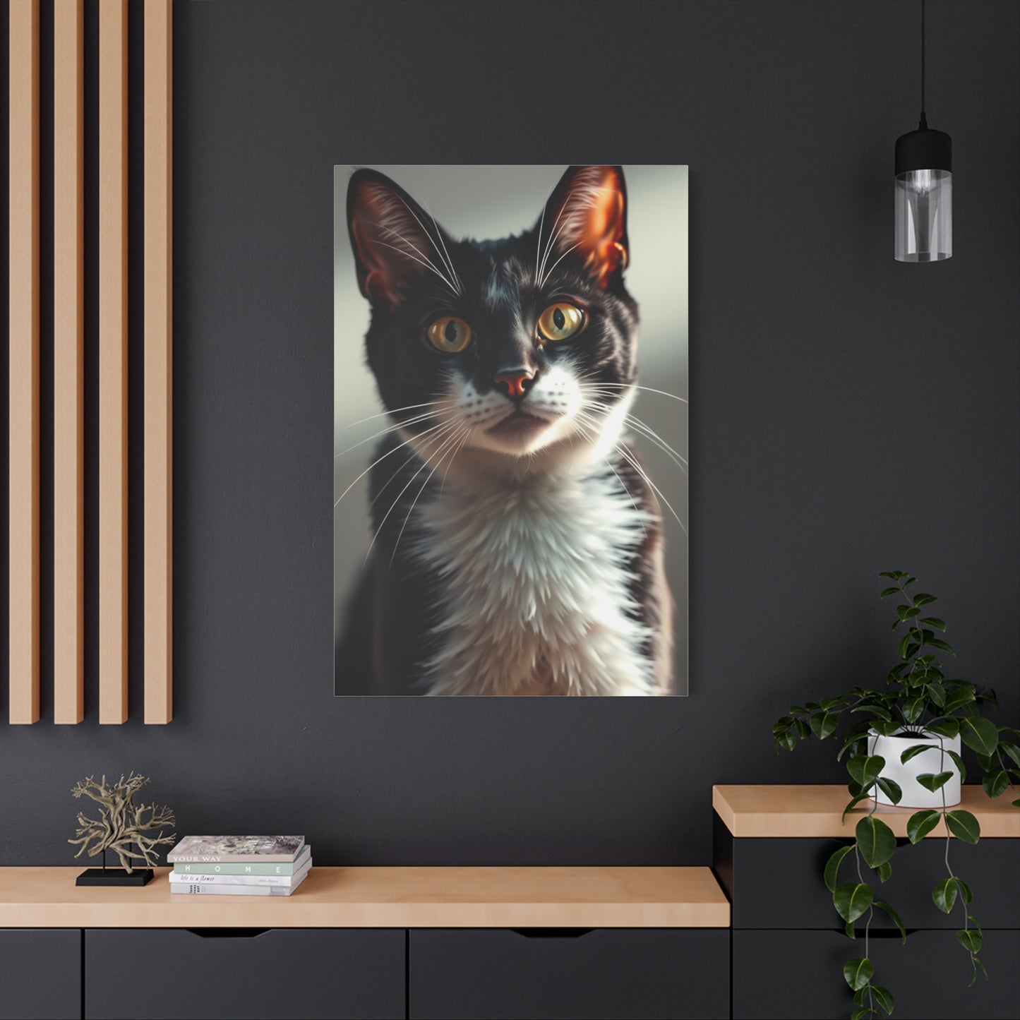 Vision Tuxedo Cat Art Art Wall Art & Canvas Print