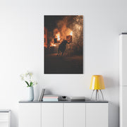 Toro de Júbilo Fire Bull Festival Wall Art & Canvas Print