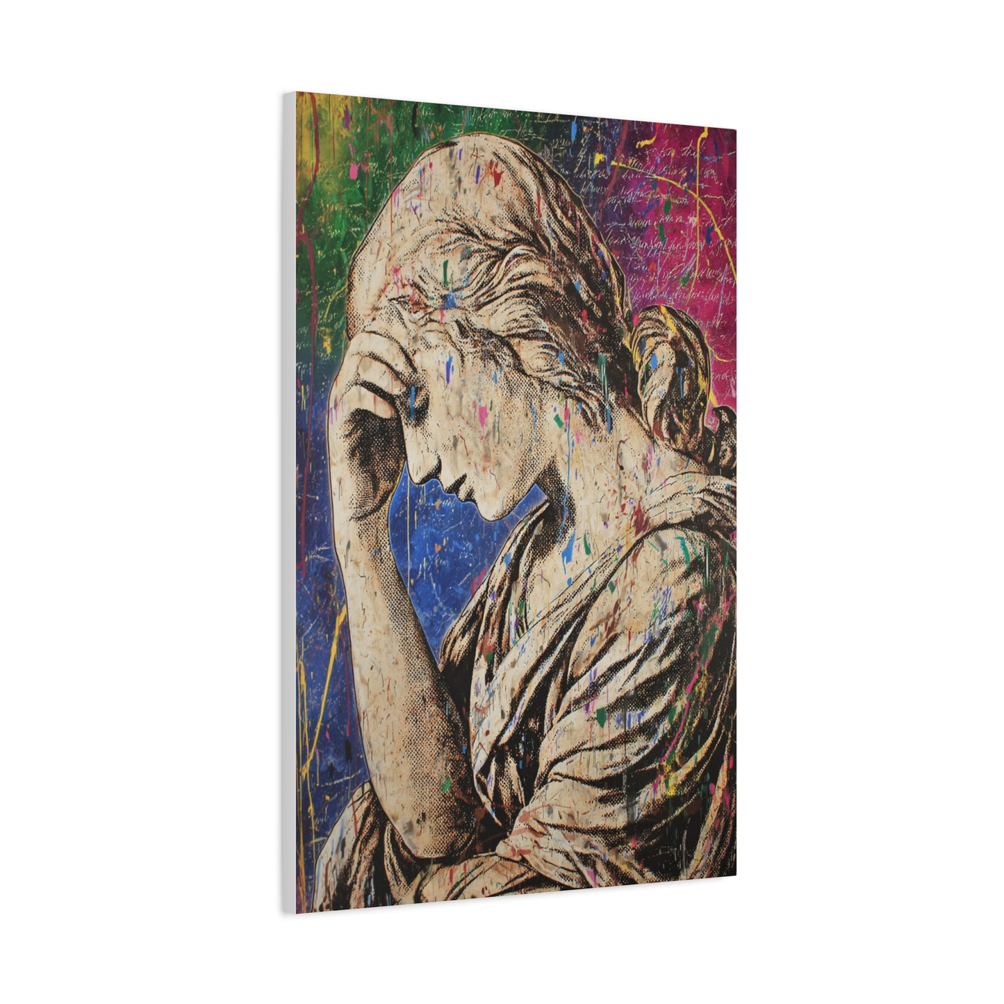 Graffiti Renaissance Sculpture Wall Art & Canvas Print