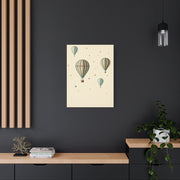 Dreamy Hot Air Balloon Nursery Wall Art & Canvas Print