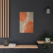 Minimal Tangerine Organic Forms Wall Art & Canvas Print