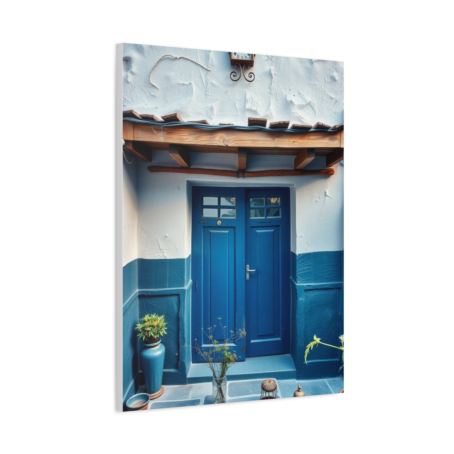 Supreme Collection Blue and White Art Wall Art & Canvas Print