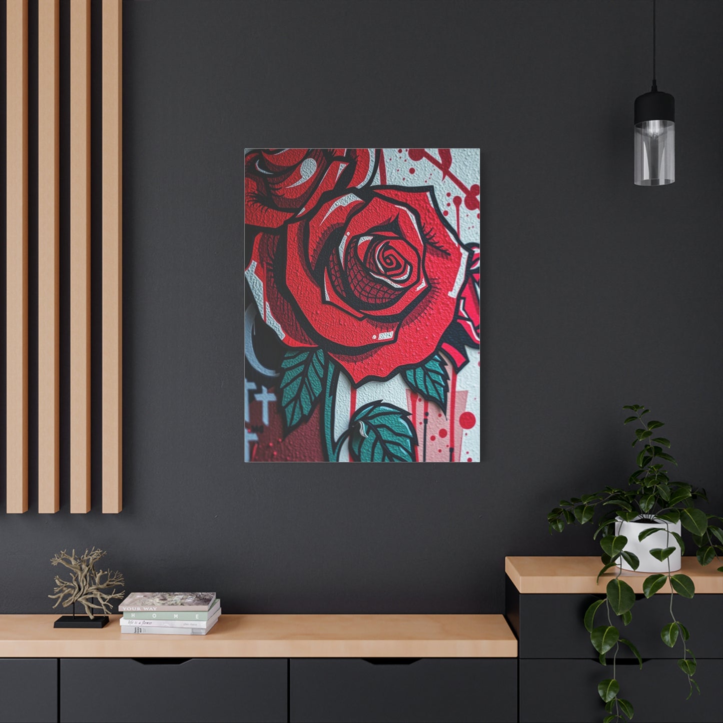 Elegant Urban Floral Canvas Wall Art & Canvas Print