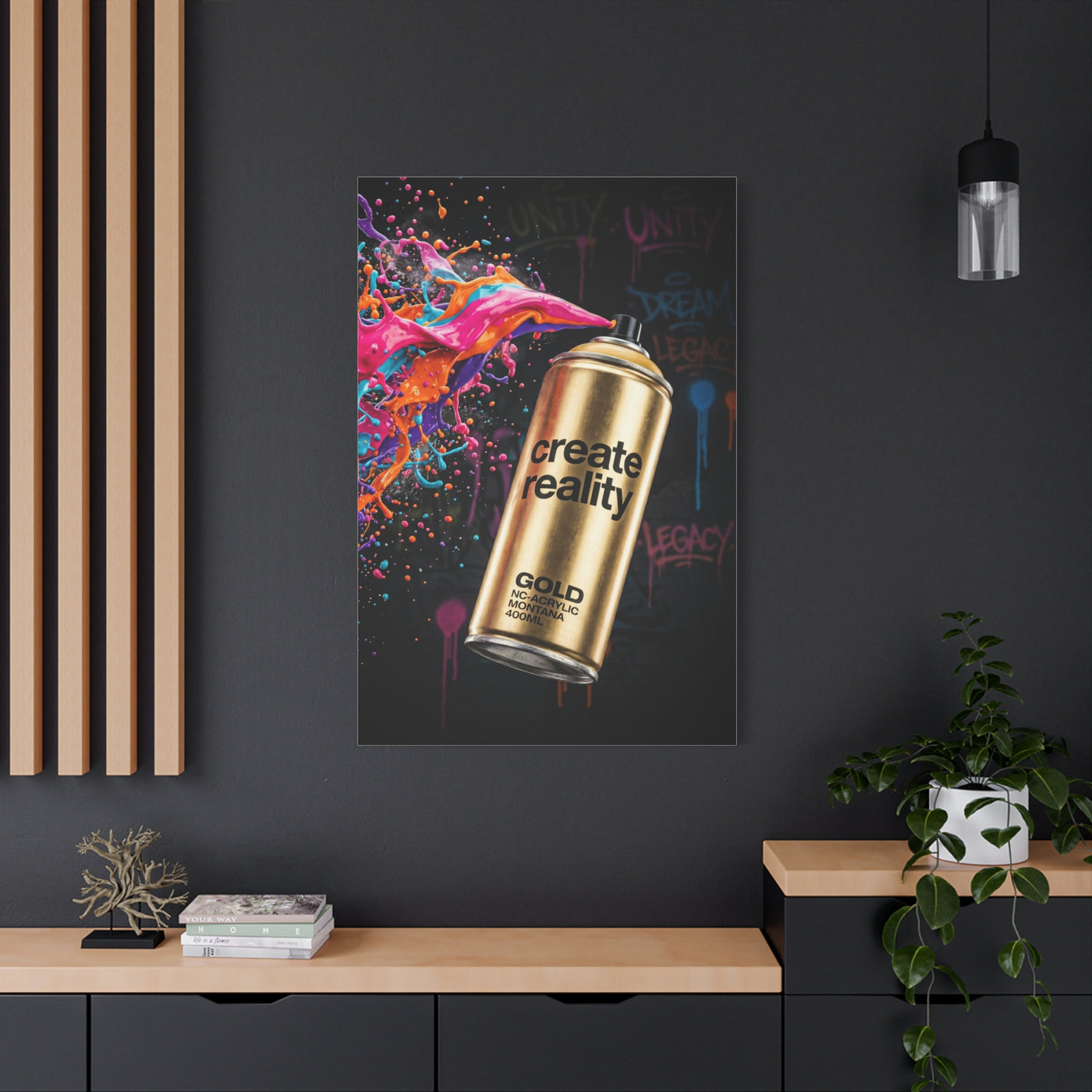 Create Reality Spray Explosion Street Wall Art & Canvas Print