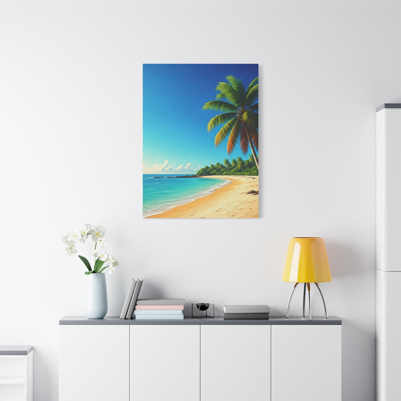Tropical Palm Paradise Beach Wall Art & Canvas Prints