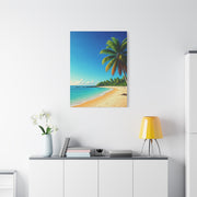 Tropical Palm Paradise Beach Wall Art & Canvas Prints