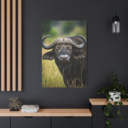 Cape Buffalo in Savannah Grassland Portrait Wall Art & Canvas Print