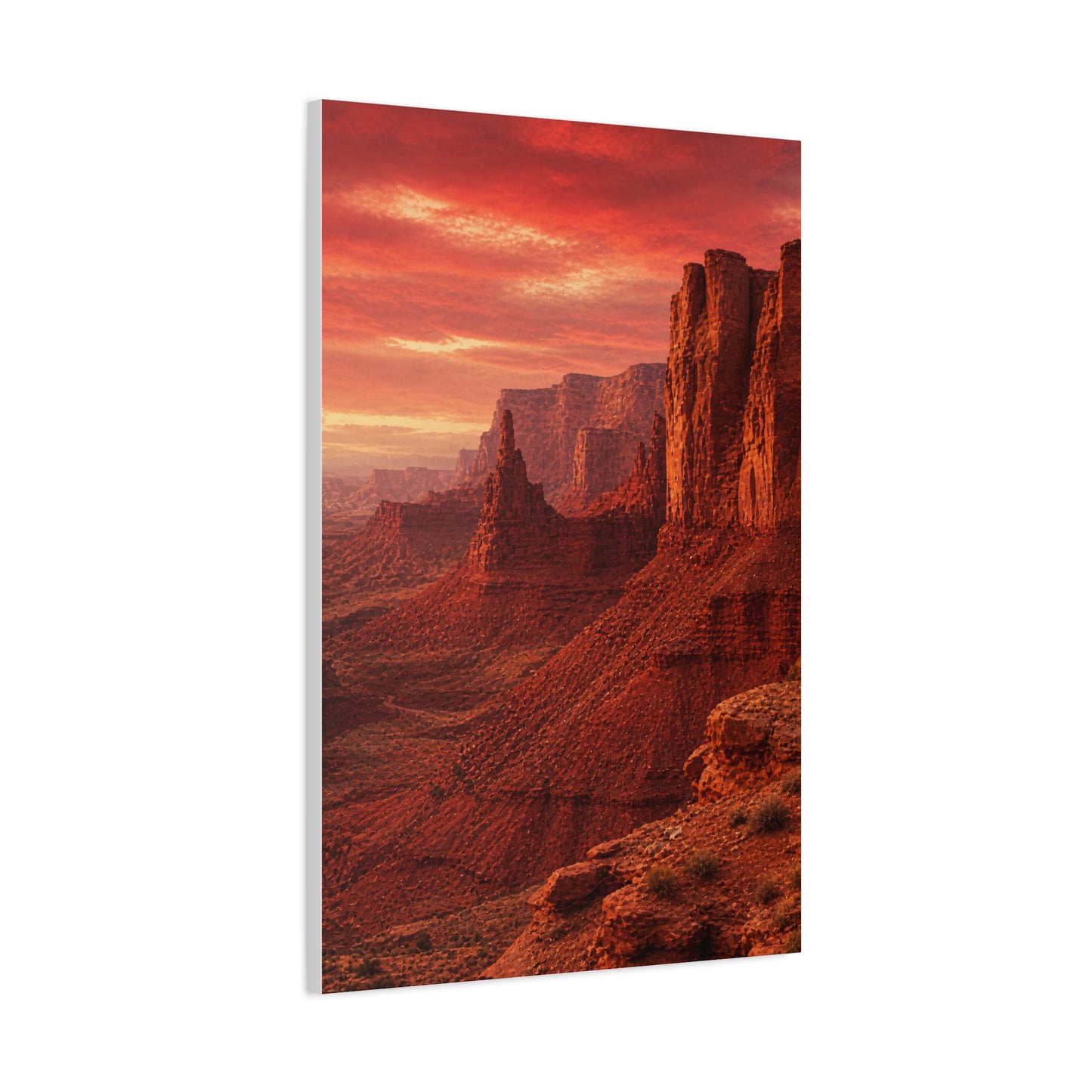 Desert Red Canyon Landscape Wall Art & Canvas Print
