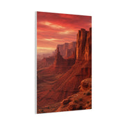 Desert Red Canyon Landscape Wall Art & Canvas Print