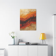 Impasto Terracotta Texture Statement Wall Art & Canvas Print