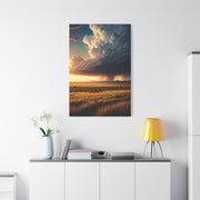 Storm Horizon Over Savannah Plains Wall Art & Canvas Prints