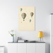 Dreamy Hot Air Balloon Nursery Wall Art & Canvas Print