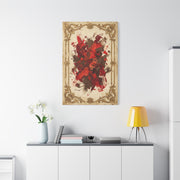 Vintage Framed Red Expressionist Composition Wall Art & Canvas Print