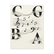 Minimal Music Typography Expression Wall Art & Canvas Print