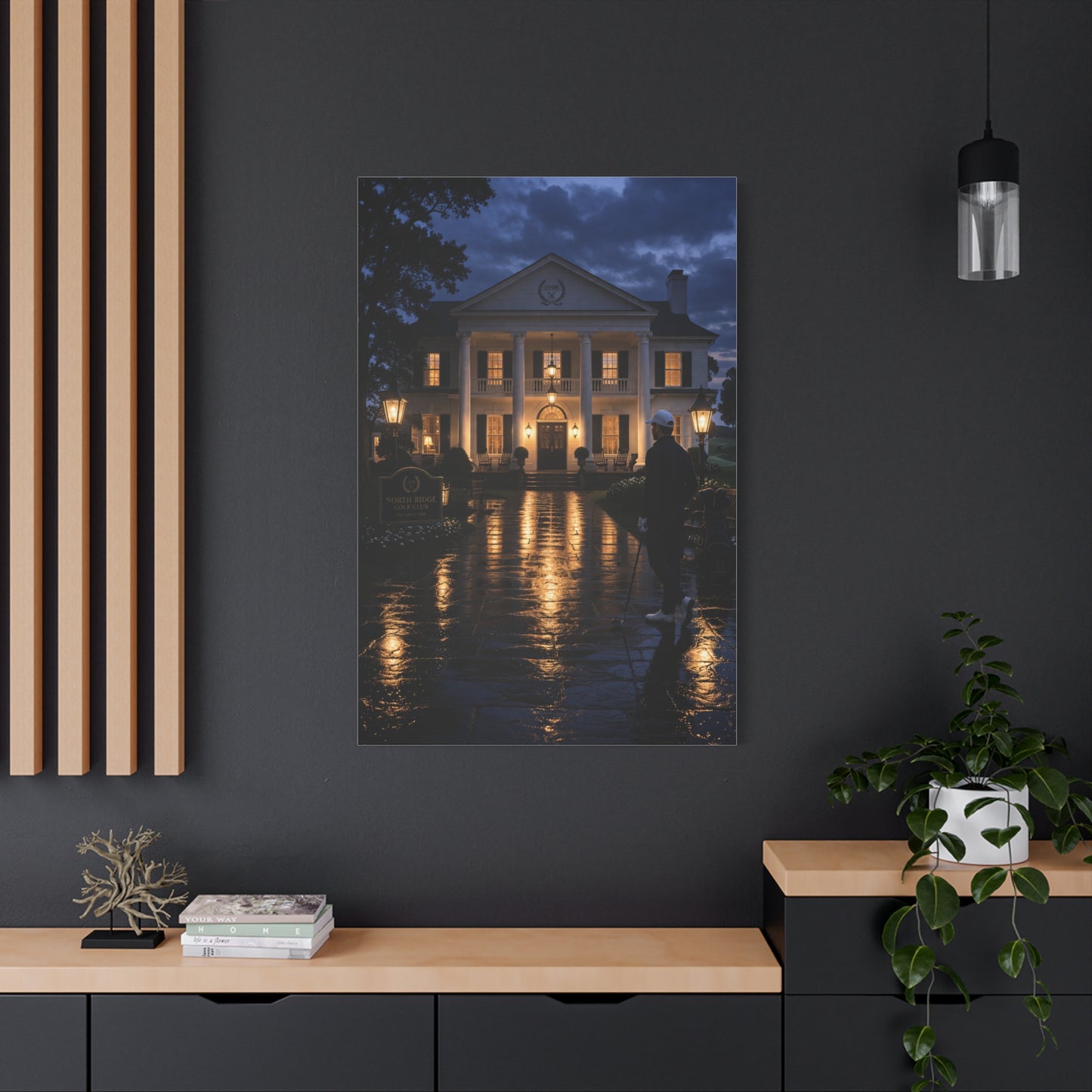 Grand Clubhouse Blue Hour Golf Wall Art & Canvas Print