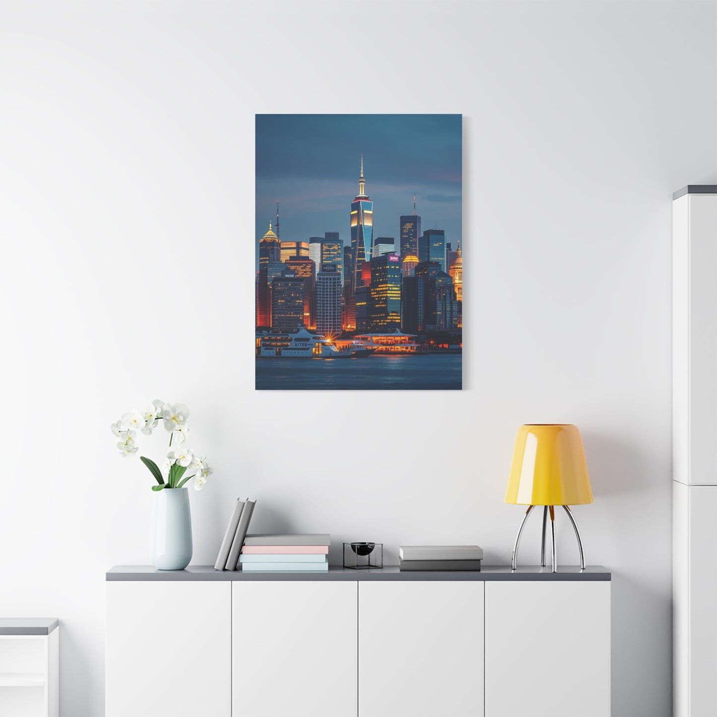 Supreme City Skylines Art Beautiful Collection Wall Art & Canvas Print