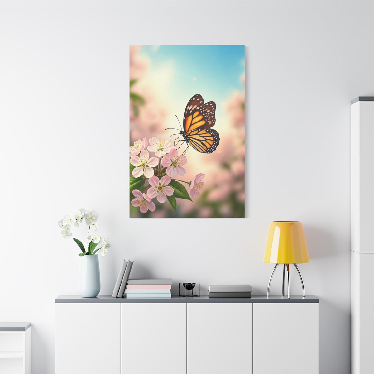 Spring Blossom Butterfly Wall Art & Canvas Prints