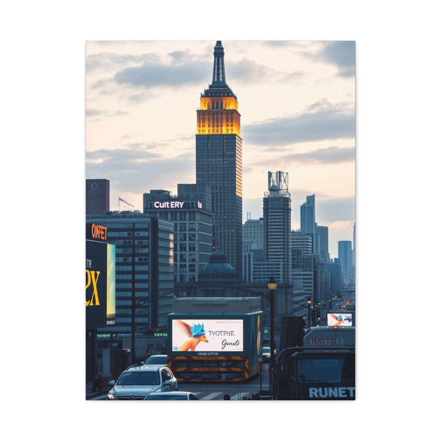 Cityscape Opulence Art Wall Art & Canvas Print