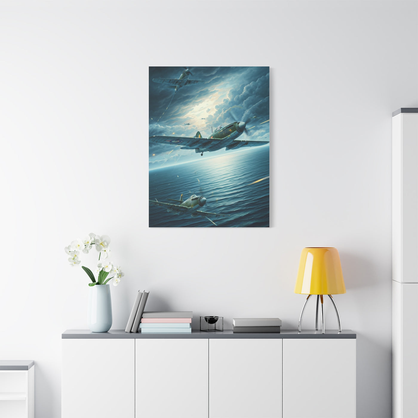 Storm Skies Aerial Battle Flight Wall Art & Canvas Prints  .