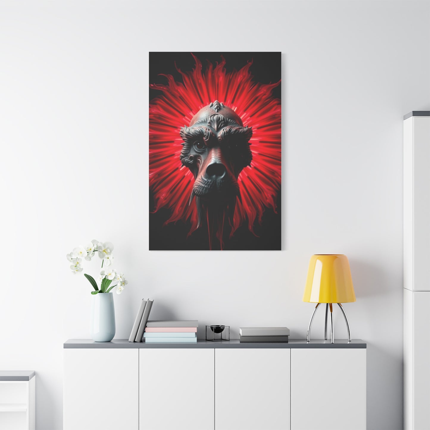 Black, White & Red Art Refined Canvas Wall Art & Canvas Print