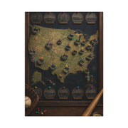 Interactive Stadium Tracker Map Sports Wall Art & Canvas Print