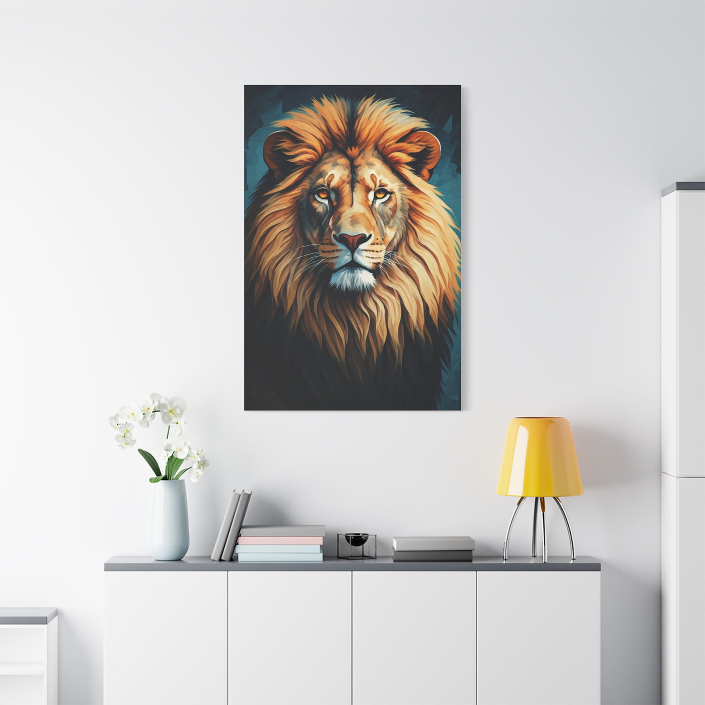 Majestic Golden Mane Lion Wall Art & Canvas Print