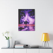 Monumental Purple Gallery Portrait Contemporary Wall Art & Canvas Print