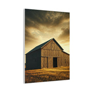Golden Harvest Barn at Dusk Wall Art & Canvas Prints