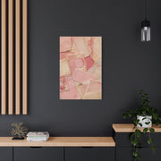 Vintage Pink Paper Collage Wall Art & Canvas Print