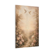 1 Corinthians 13 Dove Garden Scripture Wall Art & Canvas Print