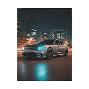 Dodge Charger Hellcat Downtown Night Streets Wall Art & Canvas Prints