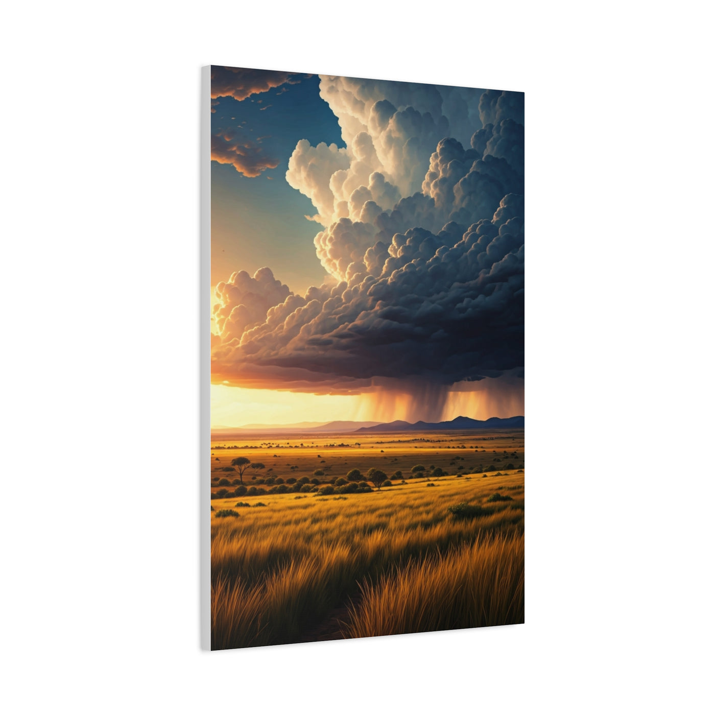 Storm Horizon Over Savannah Plains Wall Art & Canvas Prints