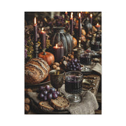 Autumn Harvest Feast Table Wall Art & Canvas Print