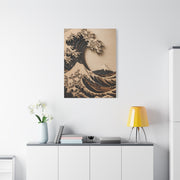 Layered Wood Great Wave Relief Wall Art & Canvas Print