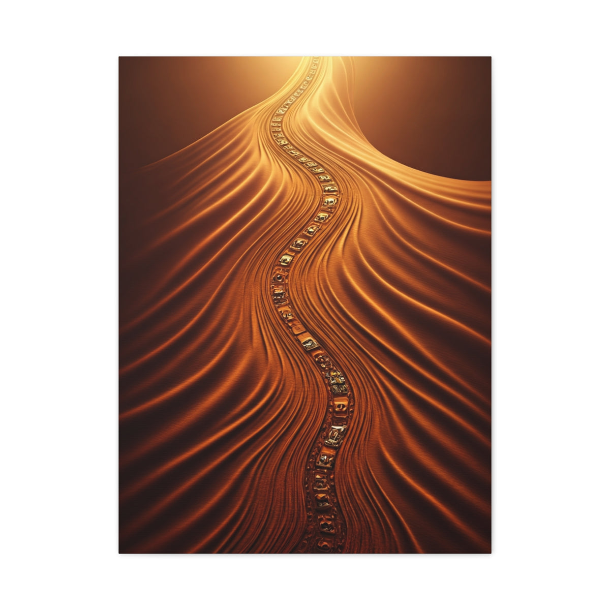 Path of Light Through the Desert Wall Art & Canvas Prints