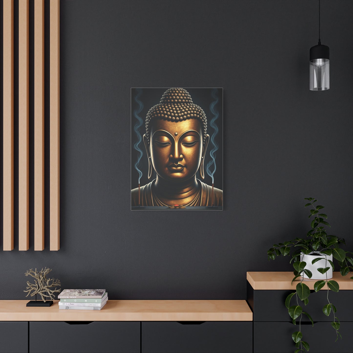 Mystical Aura Buddha Portrait Wall Art & Canvas Prints