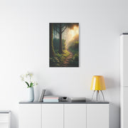 Sunlit Forest Path Enchantment Wall Art & Canvas Prints