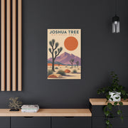 Joshua Tree National Park Retro Poster Southwest Wall Art & Canvas Print