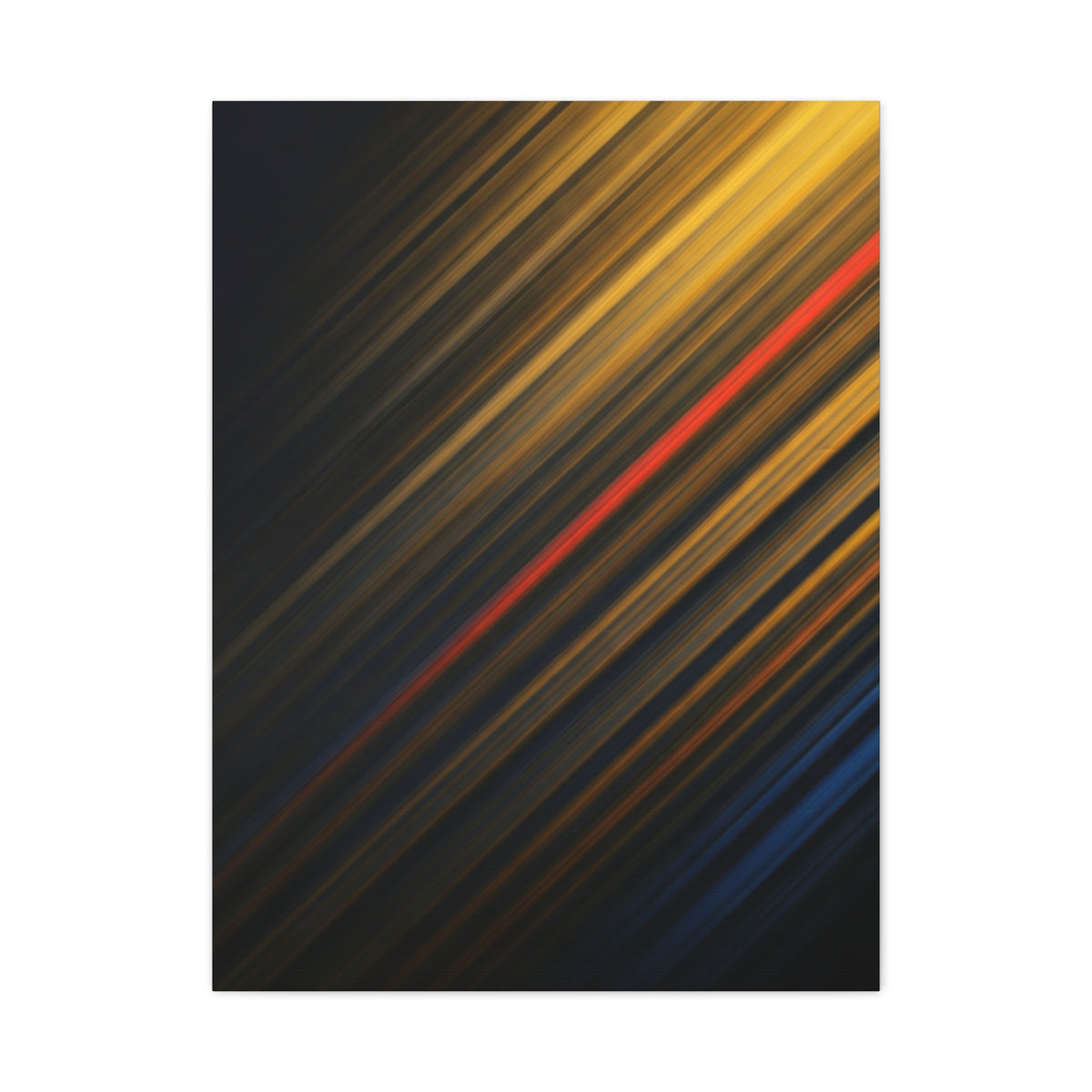 Golden Diagonal Light Abstract Wall Art & Canvas Prints