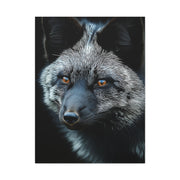 Silver Fox Velvet Portrait Wall Art & Canvas Print