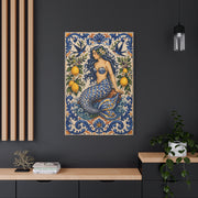 Sicilian Majolica Mermaid Tile Wall Art & Canvas Print