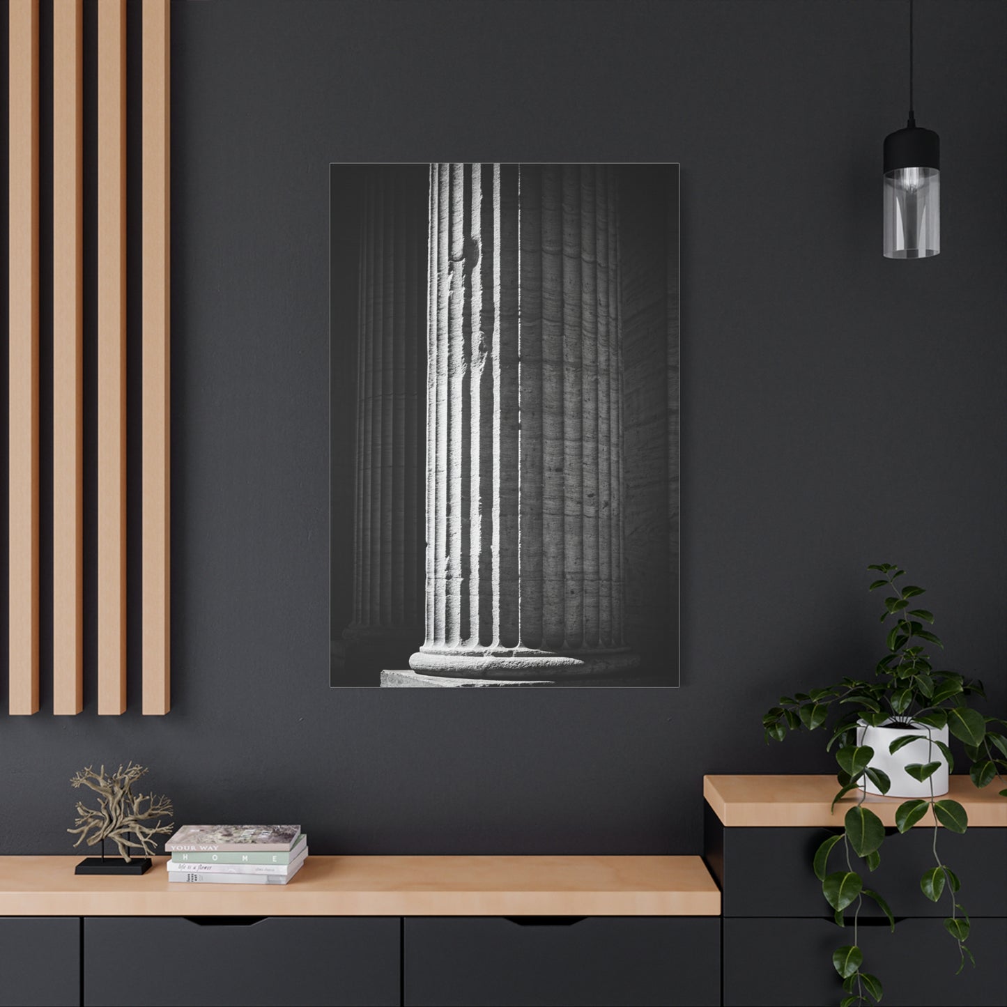 Classical Column Light and Shadow Wall Art & Canvas Prints