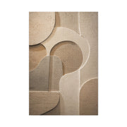 Warm Neutral Plaster Relief Abstract Wall Art & Canvas Print