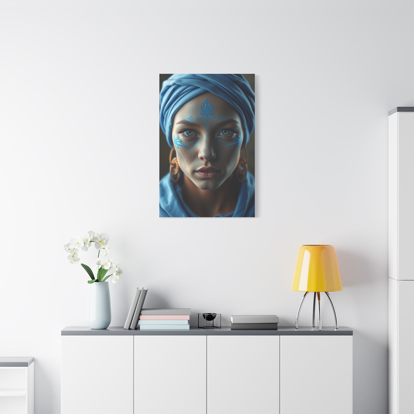 Cobalt Tranquility Painting Wall Art & Canvas Print