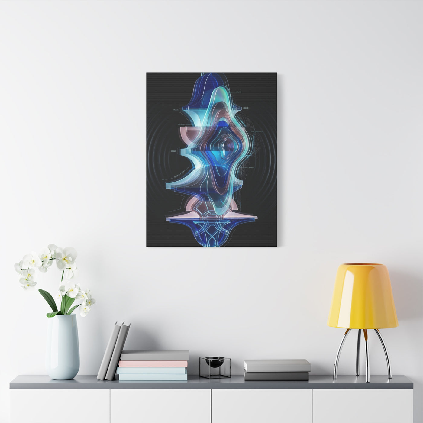 Futuristic Soundform Resonance Wall Art & Canvas Print