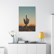 Solitary Saguaro Under Open Desert Sky Wall Art & Canvas Prints