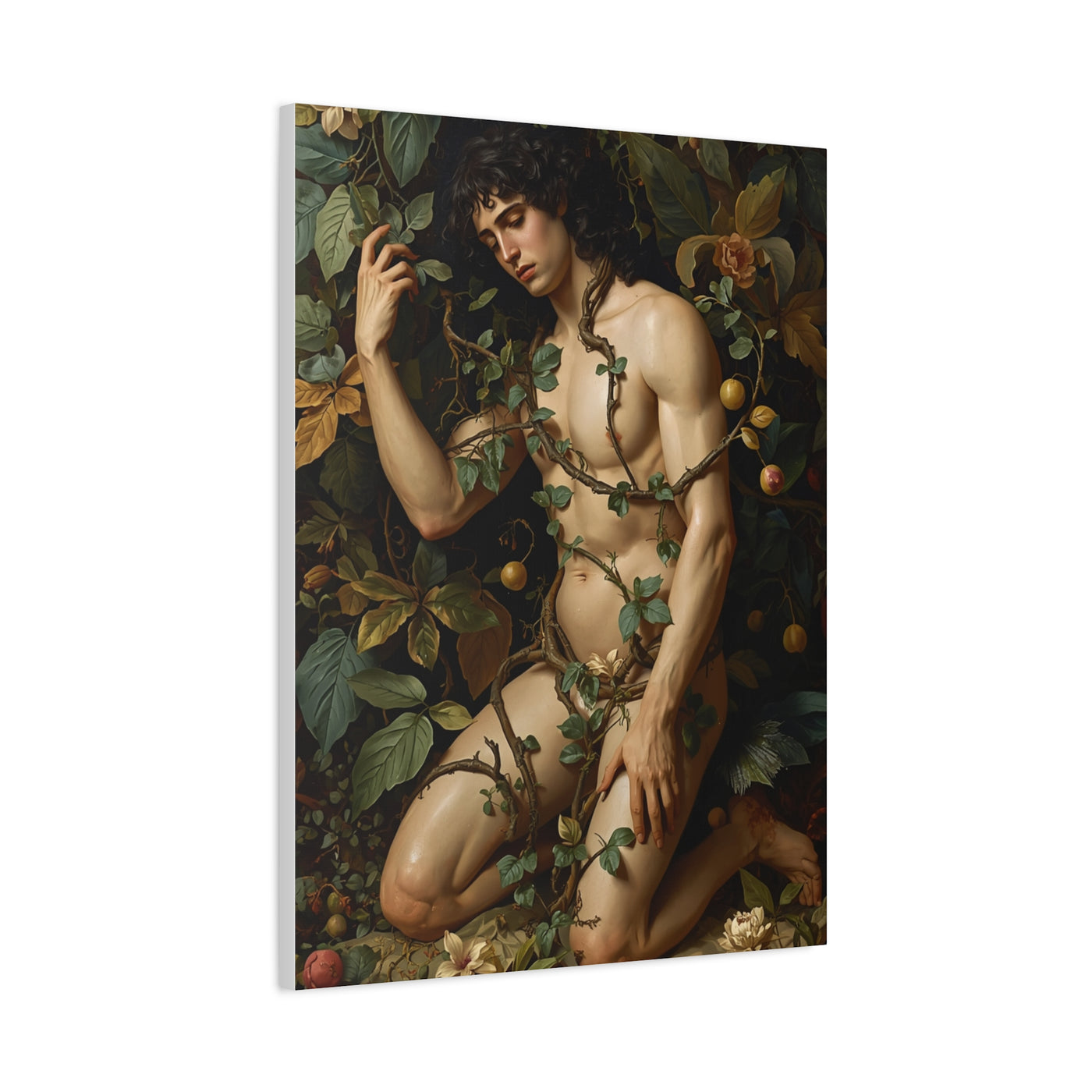 Classical Garden Male Figure Wall Art & Canvas Print
