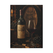 Vintage Red Wine Cellar Still Life Wall Art & Canvas Print