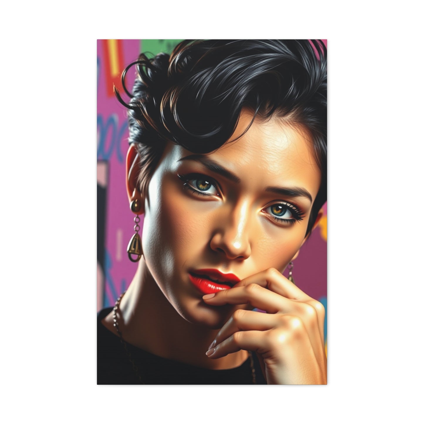 Avant-Garde Chromatic Tapestry Wall Art & Canvas Print